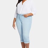 Marilyn Straight Crop Jeans In Plus Size - Brightside