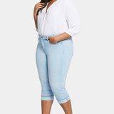 Marilyn Straight Crop Jeans In Plus Size - Brightside