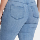 Dakota Crop Pull-On Jeans In Plus Size - Corfu