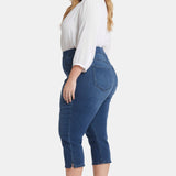 Dakota Crop Pull-On Jeans In Plus Size - Olympus