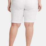 Bermuda Shorts In Plus Size - Optic White
