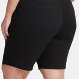 Bermuda Shorts In Plus Size - Black