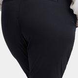 Sadie Slim Pants In Plus Size - Black