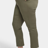 Sadie Slim Pants In Plus Size - Avocado