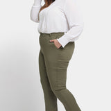 Sadie Slim Pants In Plus Size - Avocado