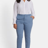 Sadie Slim Pants In Plus Size - Blue Stone