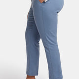 Sadie Slim Pants In Plus Size - Blue Stone