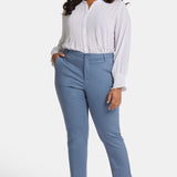Sadie Slim Pants In Plus Size - Blue Stone