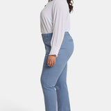 Sadie Slim Pants In Plus Size - Blue Stone